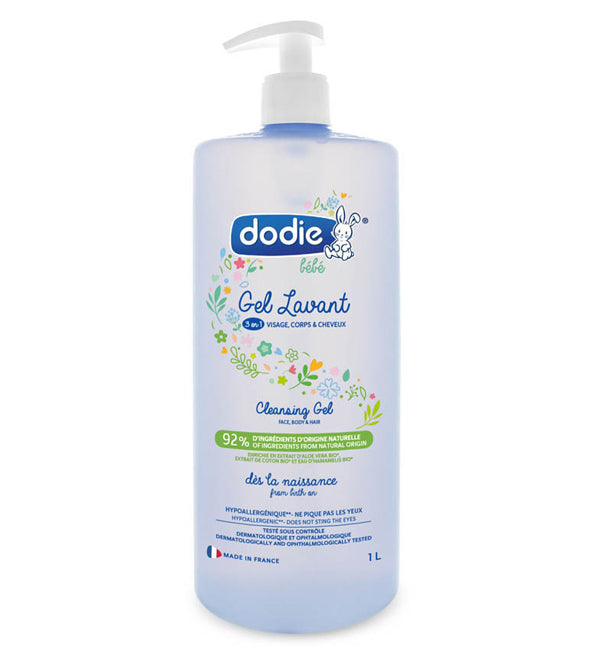 Dodie - Gel lavant 3 en 1 flacon Pompe - 1 L