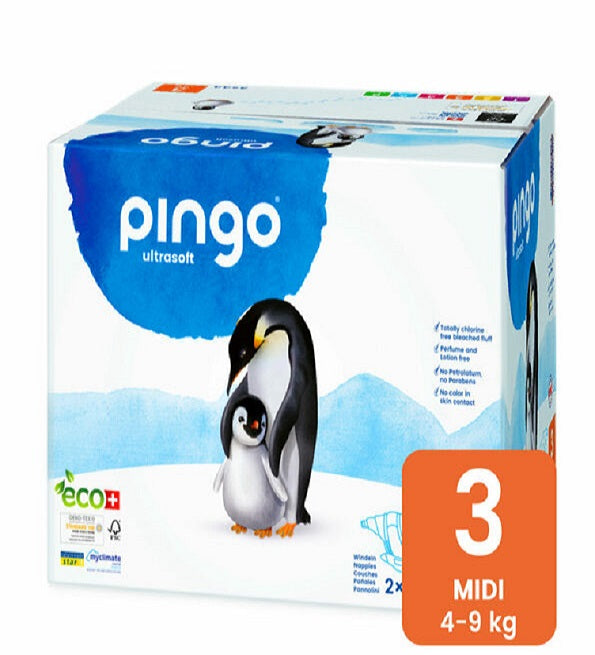 Pingo Midi Taille3 – 4-9KG – 2 Sachets de 44 Couches