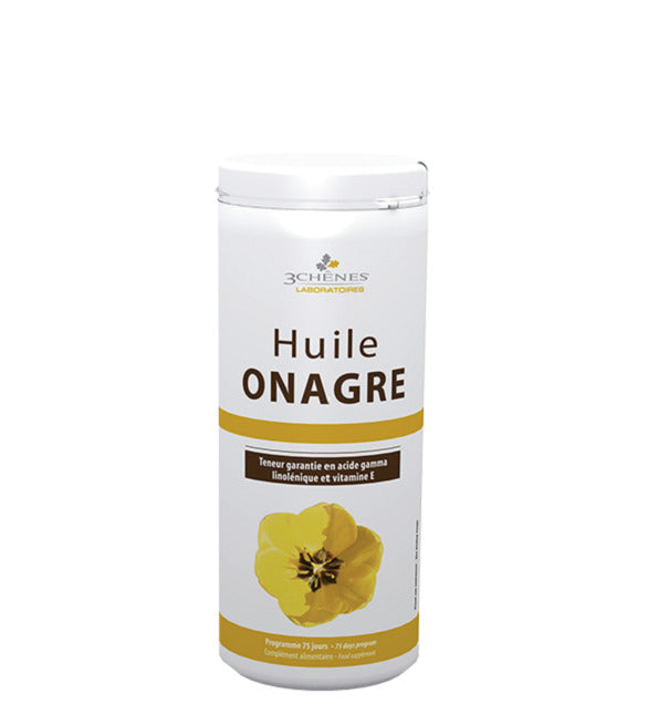 3Chenes Huile d'Onagre Oméga 6 et Vitamine E 150 Capsules
