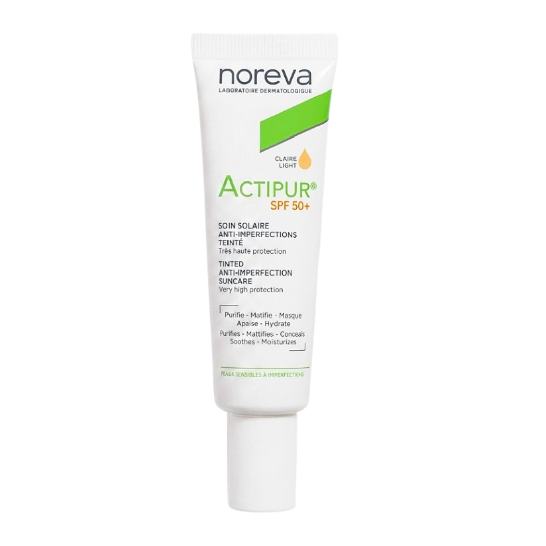 Noreva Actipur Ecran Solaire Anti-imperfection Teinte Claire Spf50+ 30ml