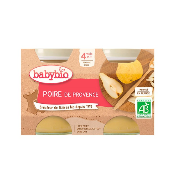 BABYBIO PETIT POT POIRE 2 x 130G