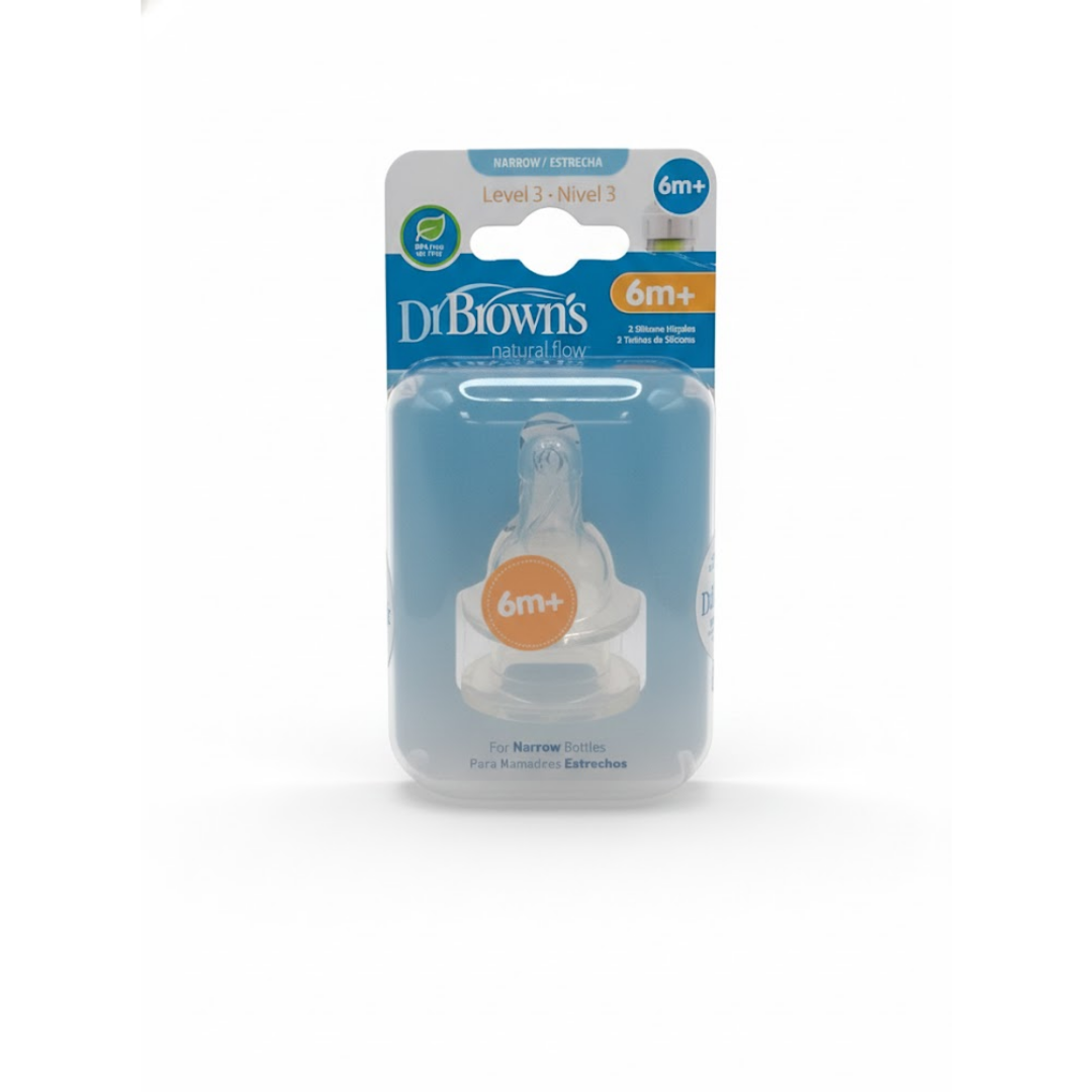 Dr Brown's Tetine Natural Flow Niveau 3 +6moins