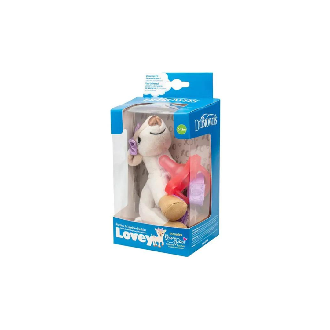 Dr Brown's Doudou Cerf Avec Tetines Rose 0-12m AC158