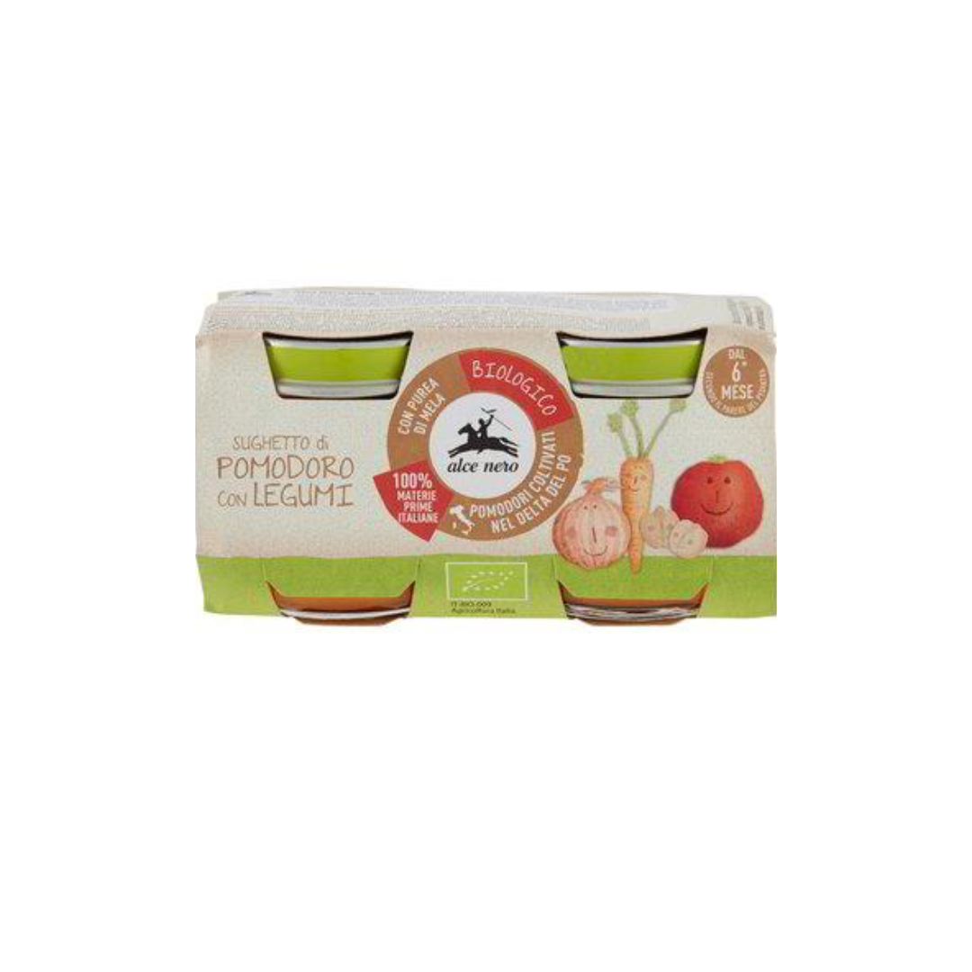 Alce Nero Sauce Tomate Aux Légumineuses Bio 2x80g