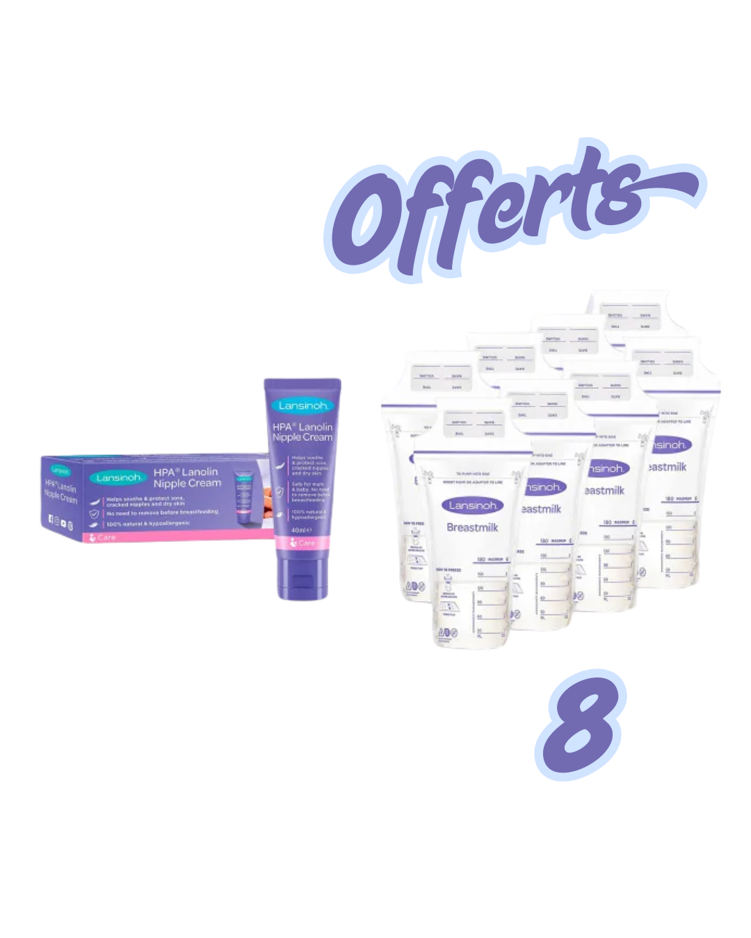 Lansinoh Creme Lanolin 40ml + 8 Sachets Conservation Pack