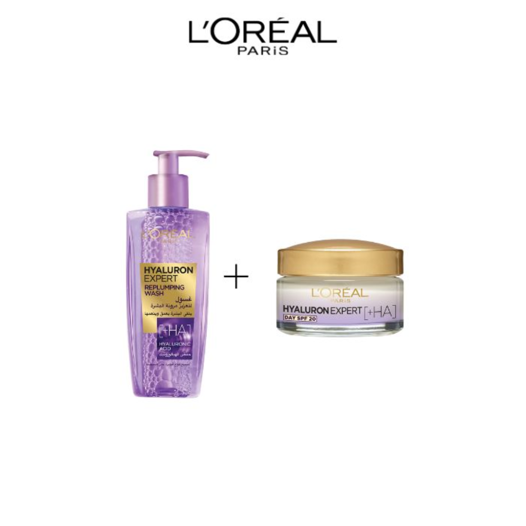 L'Oreal Paris LOT Gel Wash Hyaluron 200ml + Creme Jour 50 ml