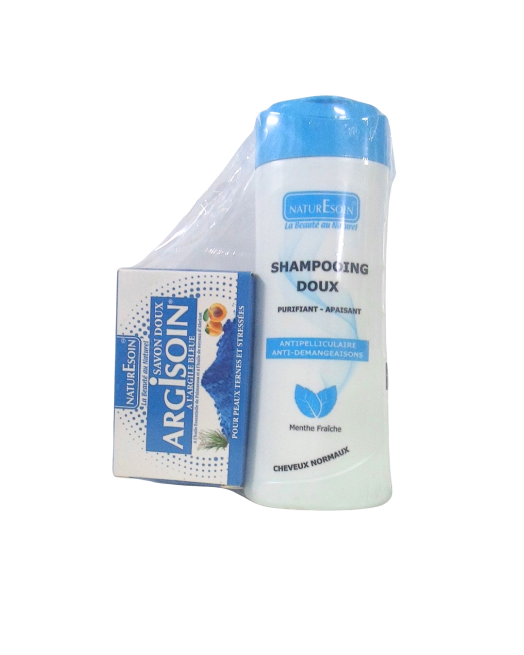 NatureSoin Shamp Purifiant 250ml +Savon Argile Noir 125g Pack