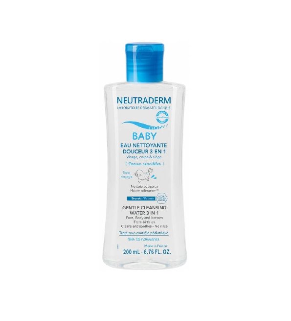 Neutraderm Baby Eau Nettoyante Douceur 3en1 200ml