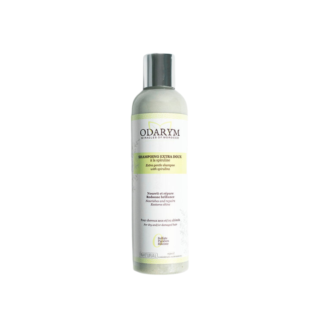 Odarym Shampooing Liquide EXTRA DOUX à La Spiruline et à L'huile de Coco