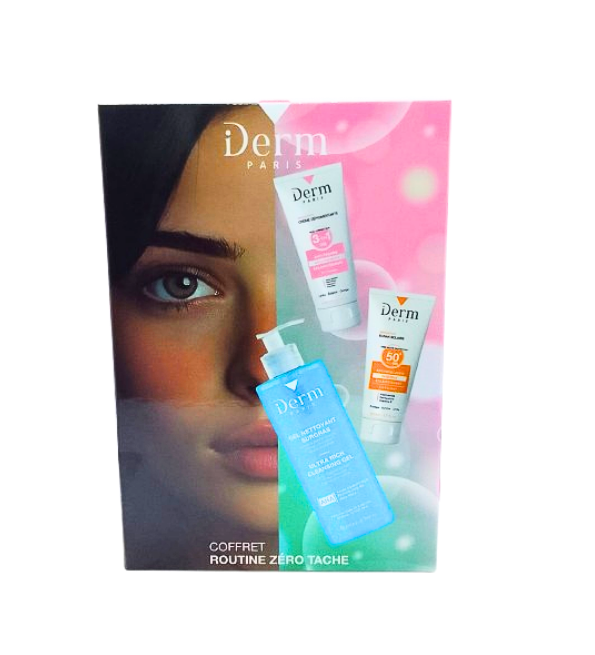 IDerm Coffret Routine Zero Tache Gel surgras+Creme depigmentante+Ecran
