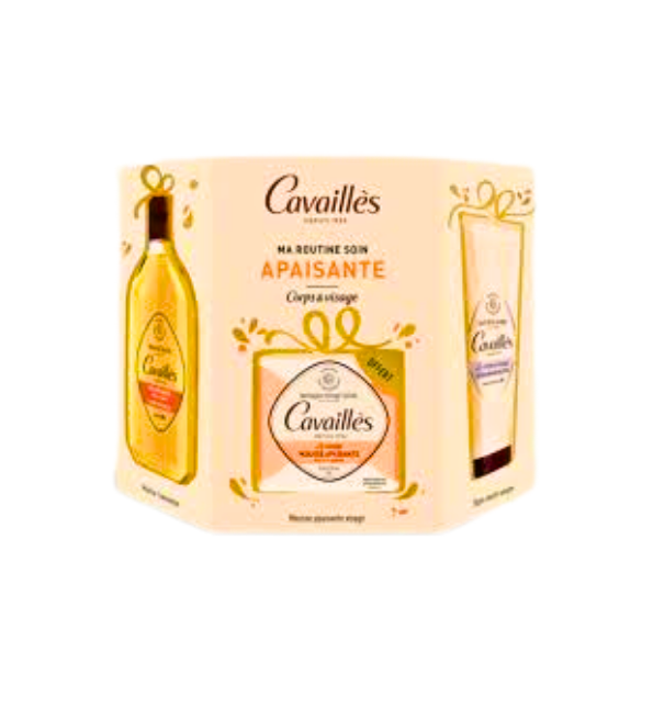 Roge Cavailles Coffret Apaisante Creme Miraculeuse+Huile Douche Veloutante+Savon