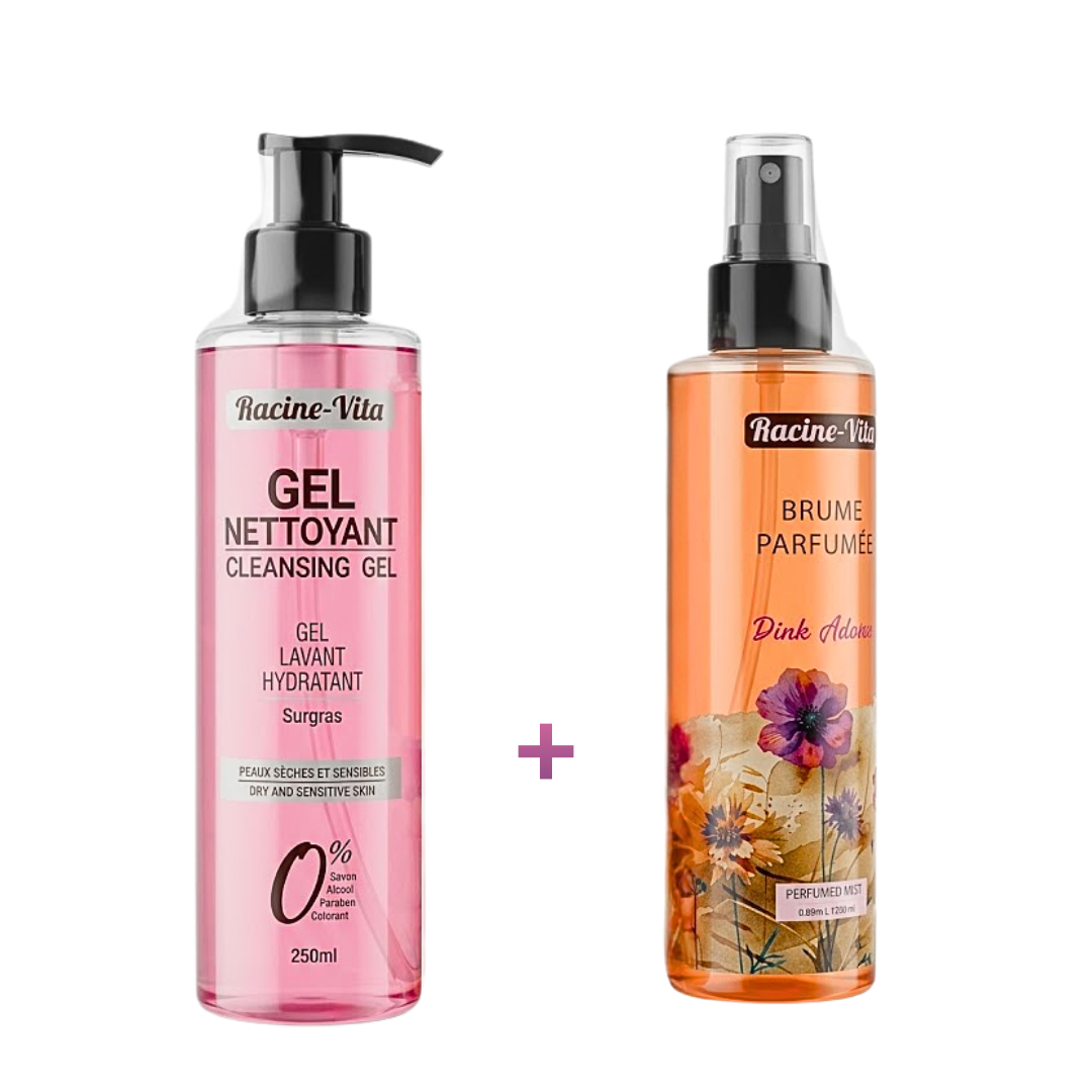 Racine Vita Gel Nettoyant Peaux Seches 250ml+Brume Parfumee 200ml