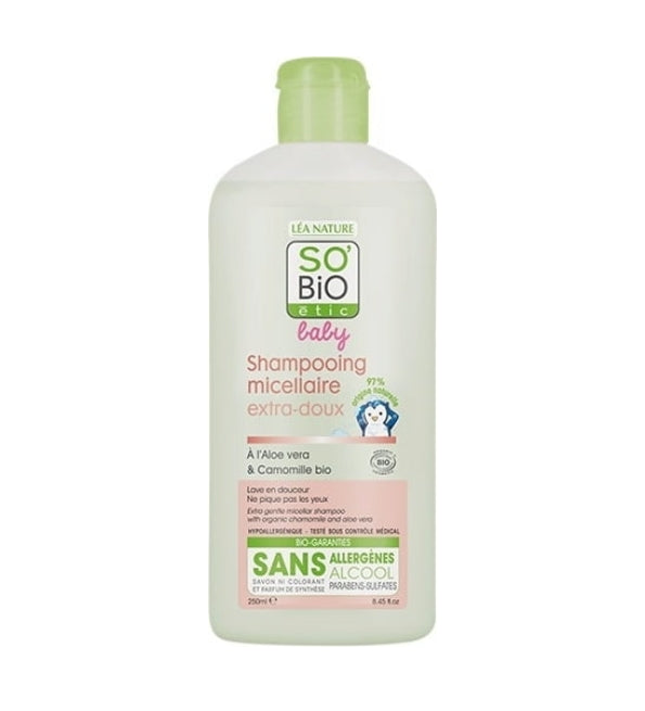 SO BIO BABY SHAMPOOING MICELLAIRE EXTRA DOUX 250ML