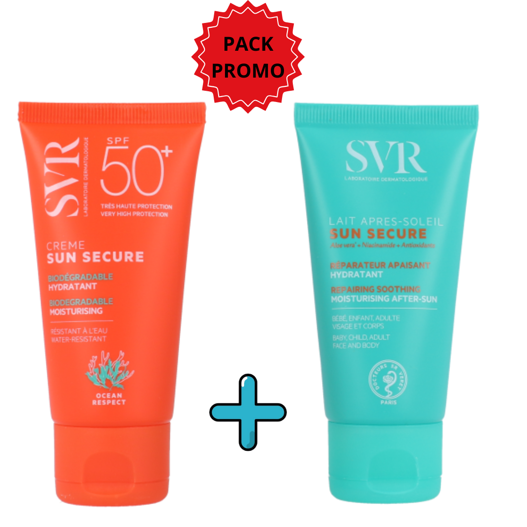 Svr Duo Pack Sun Secure Fluide 50ml + Lait Apres Soleil 50ml