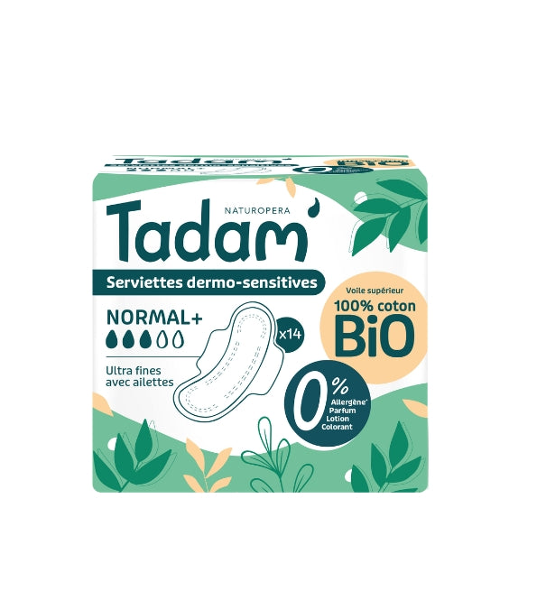 TADAM SERVIETTES ULTRA NORMAL+ 14 UNITES