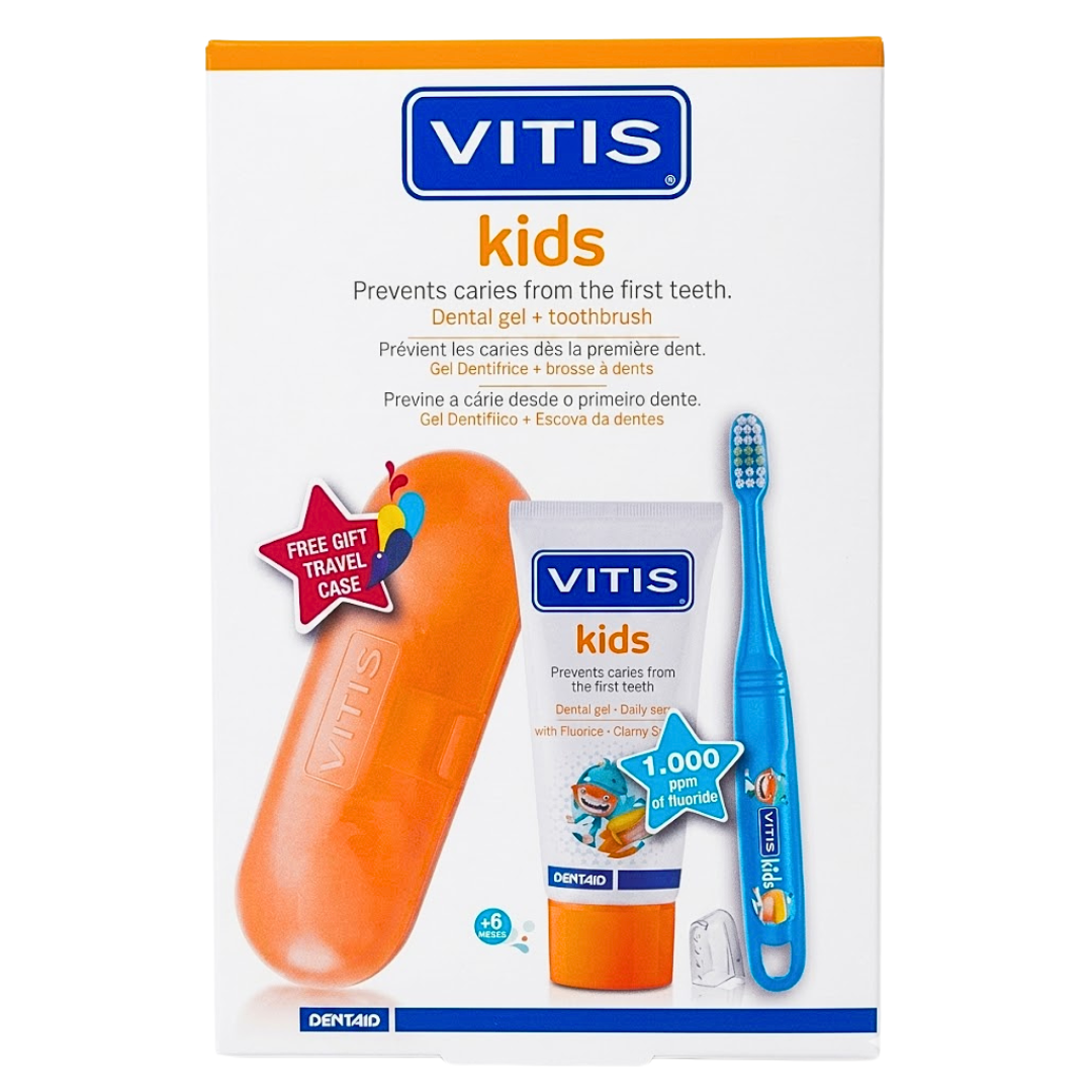 Vitis Kids Gel Dentiftrice+Brosse A Dents +6Mois Pack