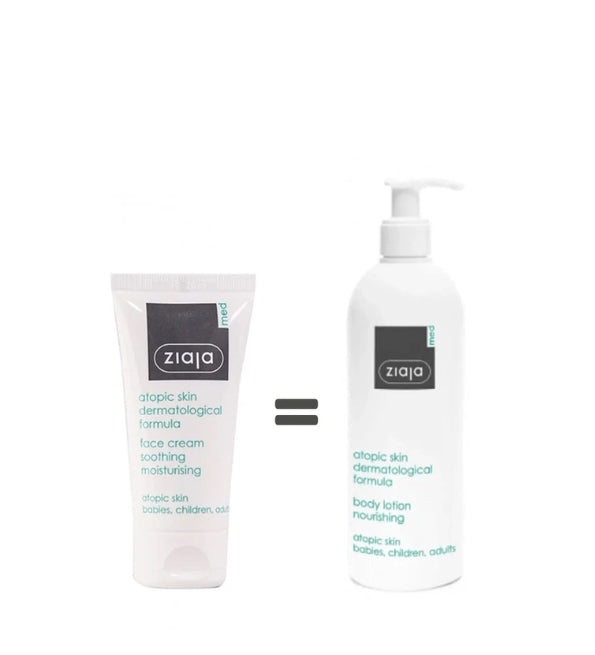 Ziaja Med Physioderm Creme Jour & nuit 50ml + Gel Nettoyant 200ml