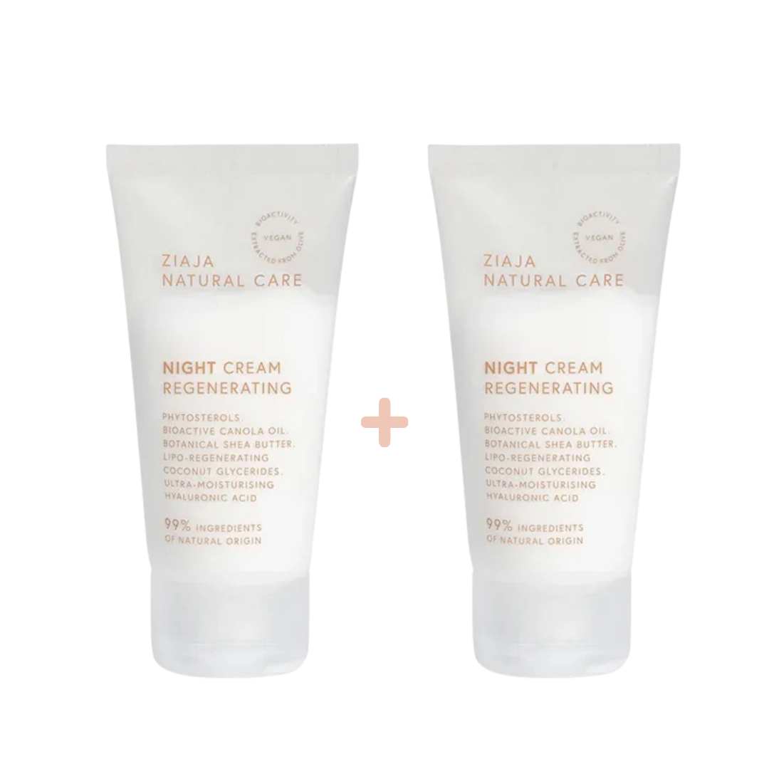 Ziaja Natural Care Creme de Nuit Regeneratrice 2 x 50ml Pack
