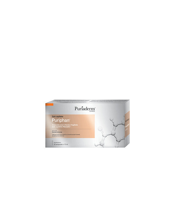Puriaderm Puriphan Ampoules Cheveux Fragilisés 30 Ampoules*10 ml