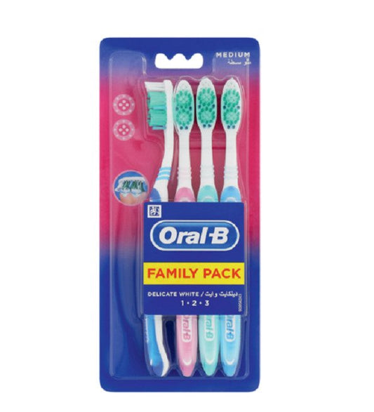 Oral-B Bad Delicate White family Medium pack