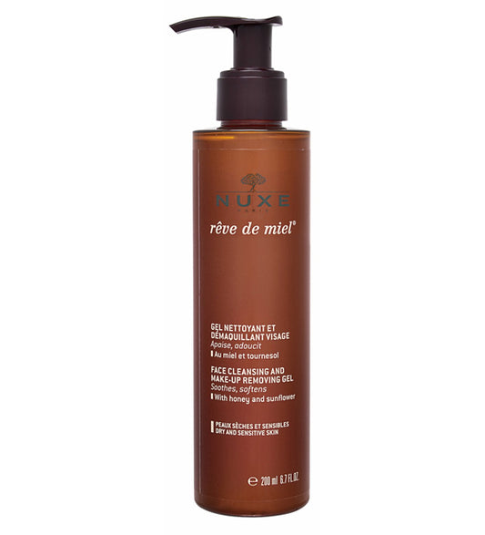 Nuxe Rêve de miel Gel nettoyant et démaquillant visage - 200 ml