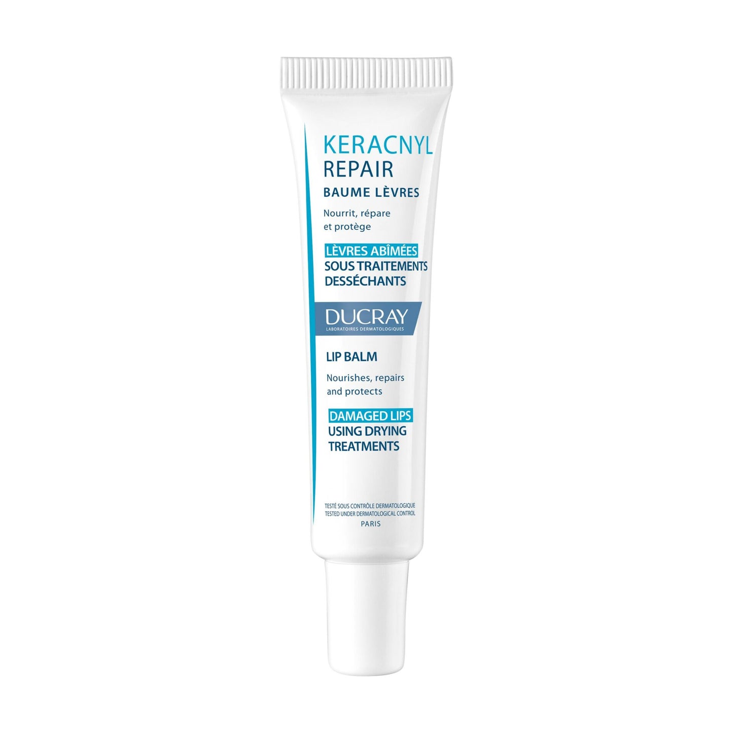Ducray — Baume réparateur lèvres abîmées par les traitements anti-acnéique oral — Keracnyl Repair 15 ml