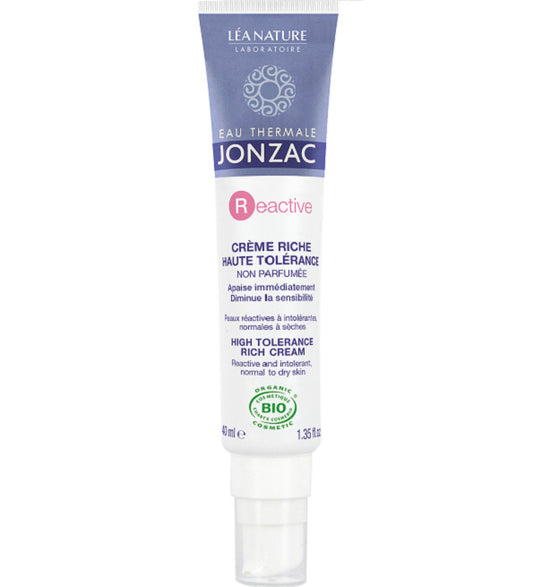 EAU THERMALE JONZAC RÉACTIVE CRÈME RICHE HAUTE TOLÉRANCE 40 ml