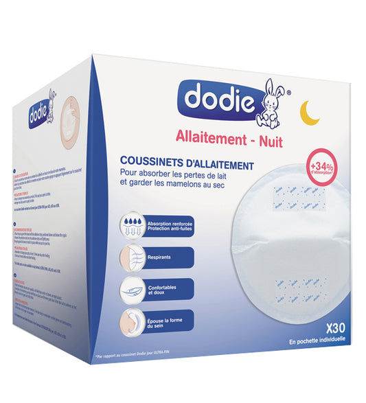 Dodie - Coussinets d’allaitement nuit (x30)