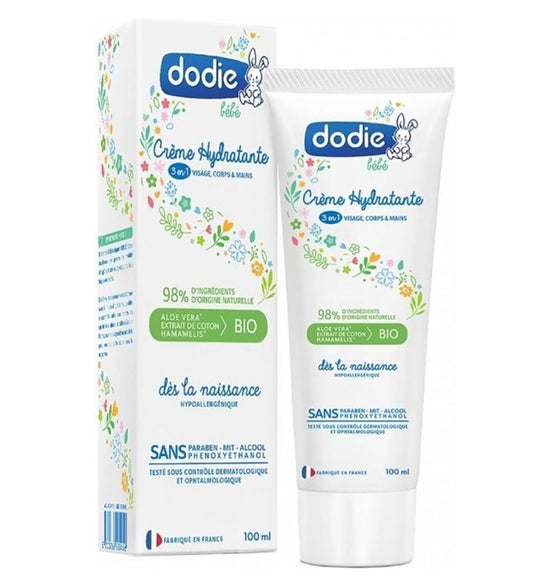 Dodie - Crème hydratante 3 en 1 - 100 ml