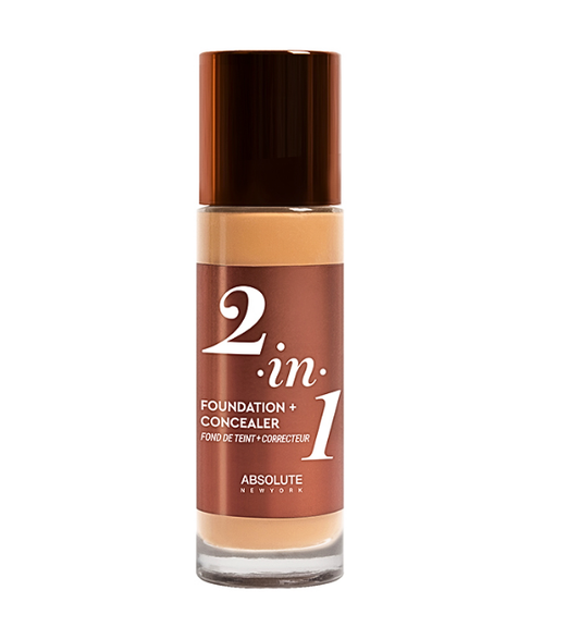 Absolute New York  2in1 Foundation & Concealer Warm Sand 35ml