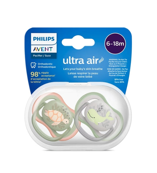 Avent Sucette Ultra Air 6-18m Boy Scf085/60
