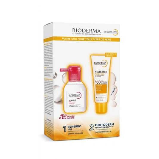 BIODERMA Photoderm Fluide invisible Spf100 + Sensibio H2O OFFERT