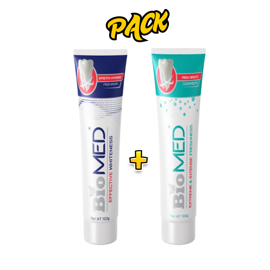 Biomed Pack Dentifrice Effective 100g + Dentifrice Extreme 100g