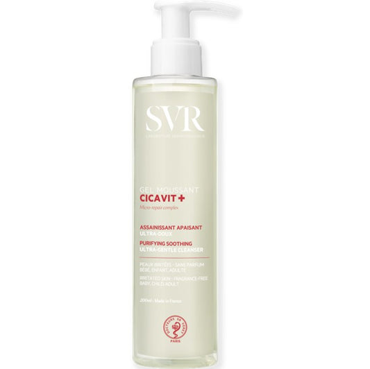 Svr Cicavit+ Gel Moussant Assainissant Apaisant Ultra Doux 200ml