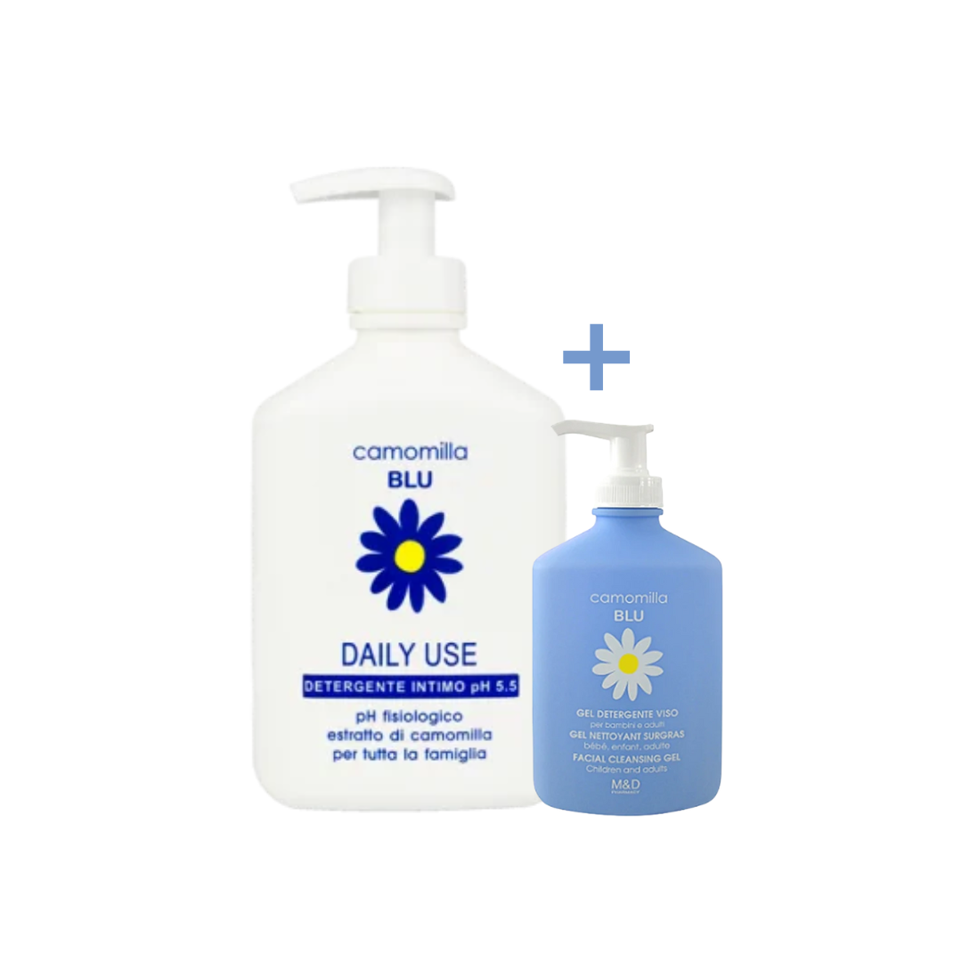Camomilla Blu Daily Use Nettoyant intime + Gel Lavant Premier Peau mini