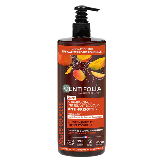 Centifolia Shampoing &amp; démêlant Boucles anti-frisottis 500ml