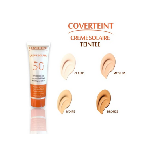 Coverteint Creme Solaire Teintee Claire Spf50+ 50ml