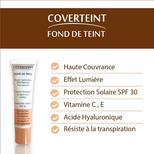 Coverteint Fond de Teint N°10 Blanc Rose Spf30 30ml