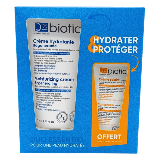 D-Biotic Creme Hydratante 75ml+Ecran Solaire Spf50+ 15ml Duo Pack
