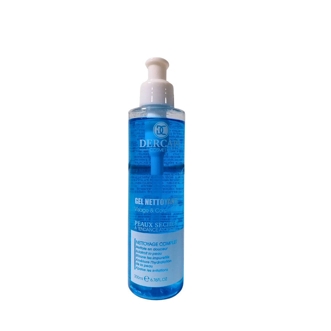 Dercapi Gel Nettoyant Peaux Seches 200ml