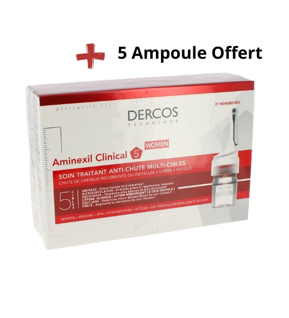 Dercos Aminexil Clinical Femme 21 Amp+5 Ampoule Offert