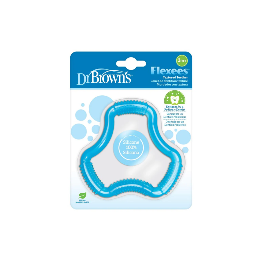 Dr Brown's Anneau de Dentition Flexees bleu +3m
