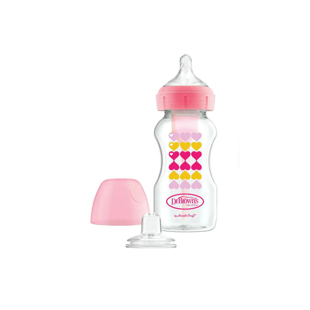 Dr Brown's Biberon Col Large Pink 270ml WB91604