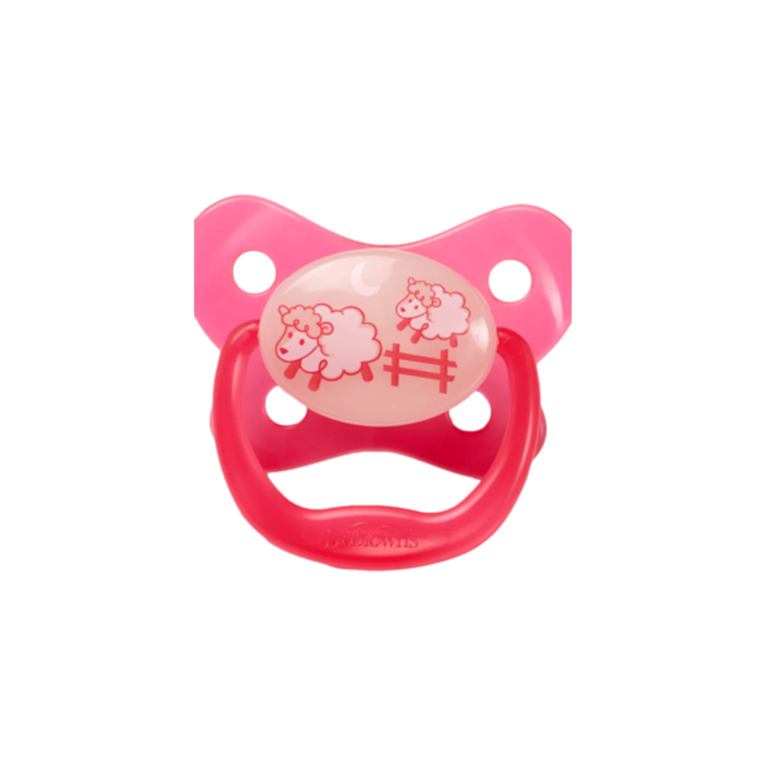 Dr Brown's Sucette Butterfly Shield Pink 6-18m
