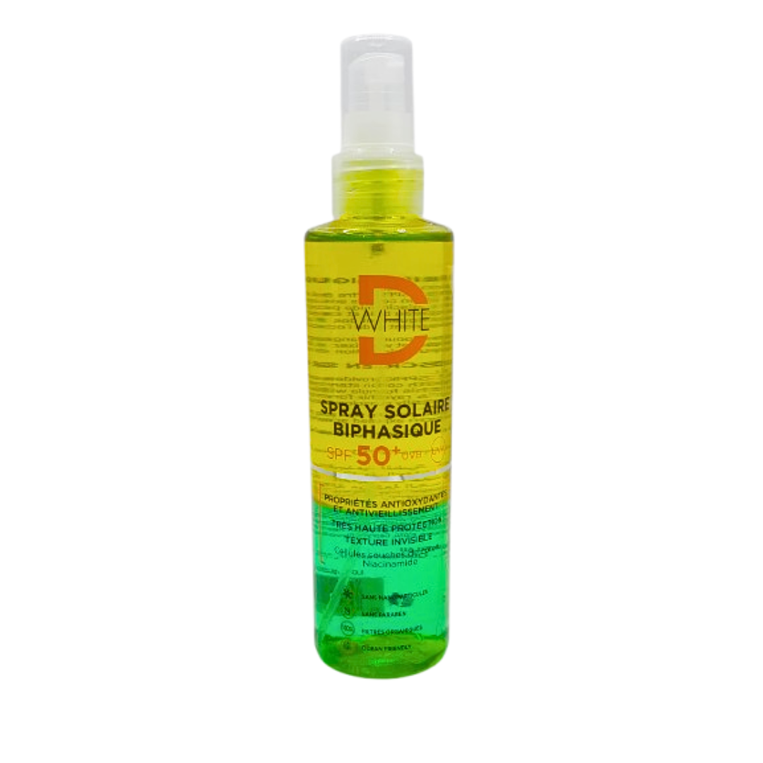 Dwhite Spray Solaire Biphasique spf50+ 200ml