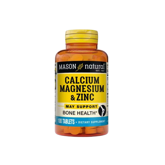 Mason Natural Calcium Magnesium &amp; zinc 100 Tablets 968-100