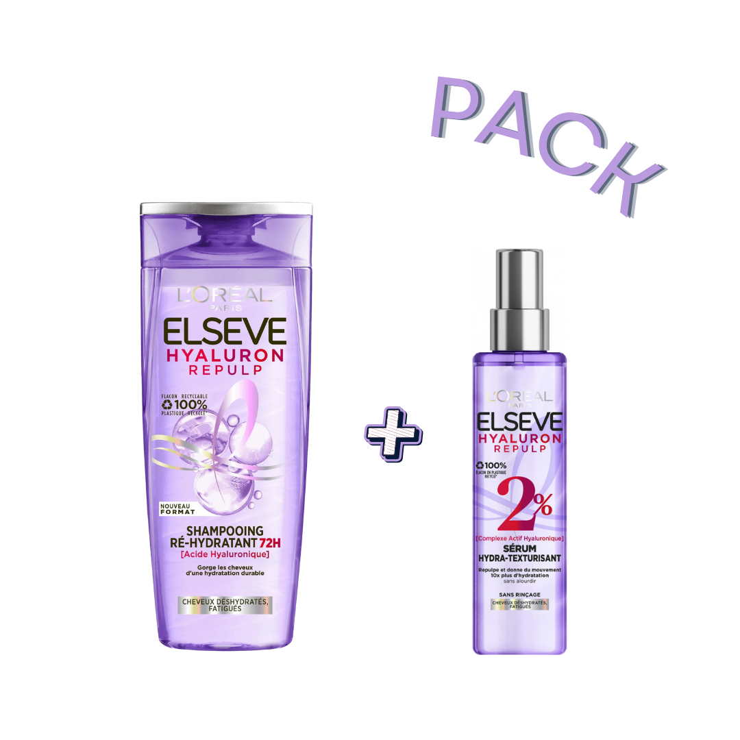 L'Oreal Paris Elseve Hyaluron Repulp Serum 150ml + Shampooing 200ml Pack
