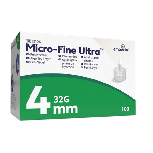 Embecta Micro-Fine Plus Aiguille Insuline 32G/4mm Boite 100Pieces