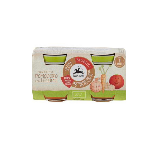 Alce Nero Sauce Tomate Aux Légumineuses Bio 2x80g