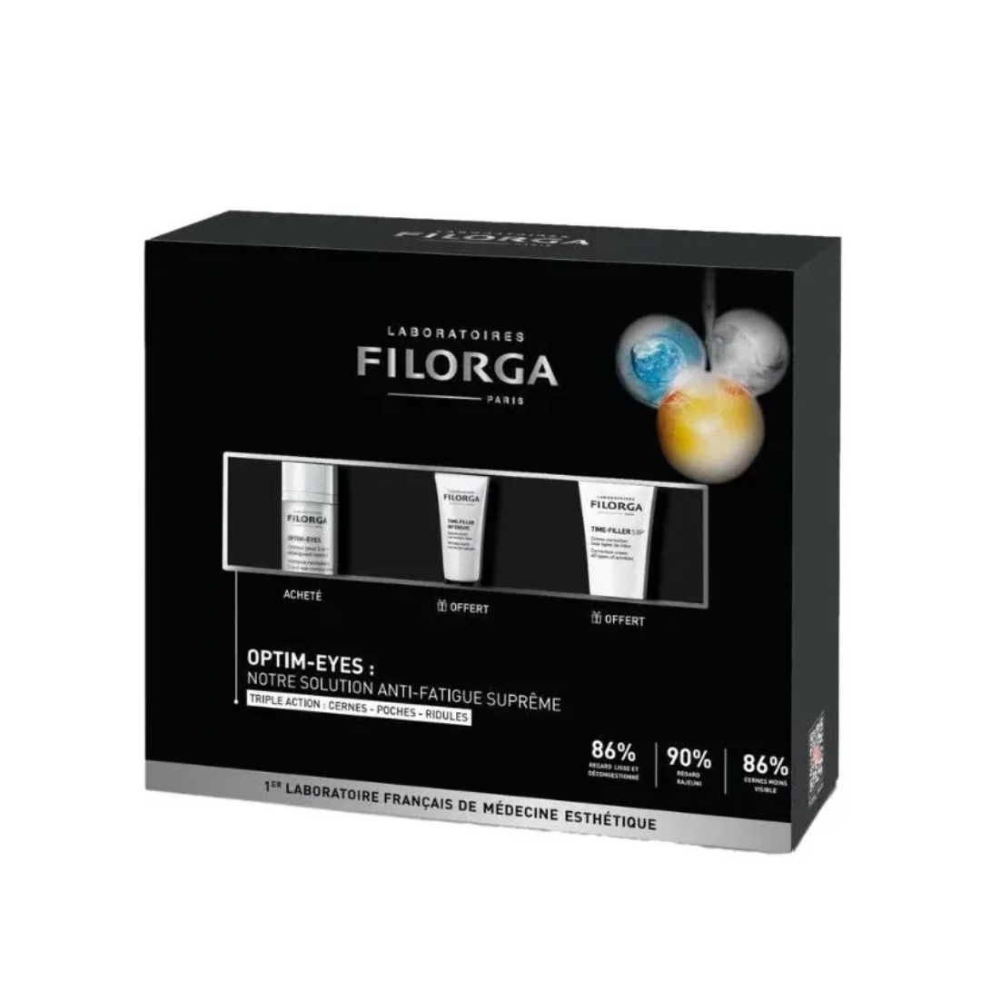 Filorga Optim-Eyes 15ml+Ncef-Intensive Serum+Time-Filler Creme Coffret